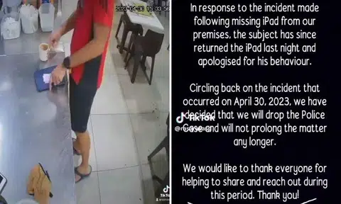 In a post on Facebook, Rasa Rasa said that the man has apologised for his actions.