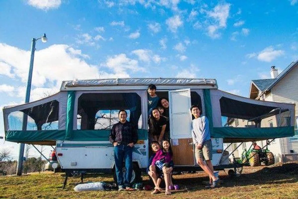 S'porean couple and 6 kids go on 6-month US road trip -- without staying in any hotels or motels