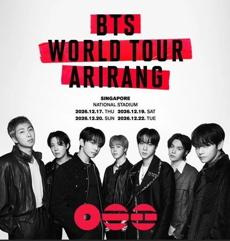 The poster for BTS’ Arirang world tour.
