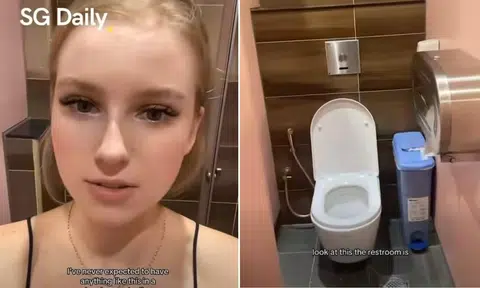 The influencer was impressed by the public toilets at Holland Village Market & Food Centre. 