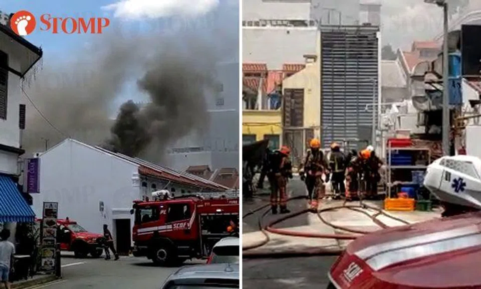 Fire breaks out in Indonesian restaurant at Pahang Street, 7 evacuated