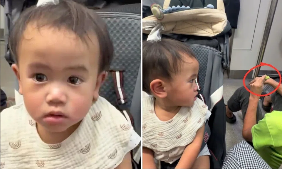 mother slams stranger who tried feeding pau to son on MRT