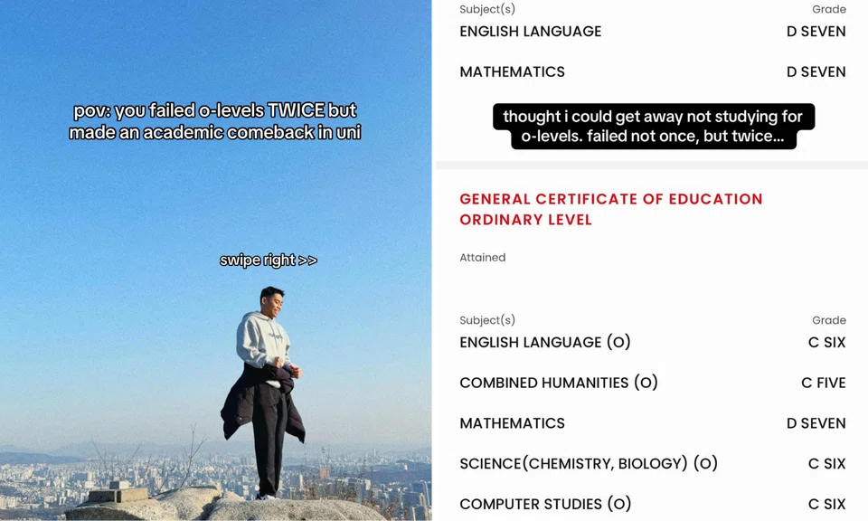 The TikToker recounted his academic journey in a post.