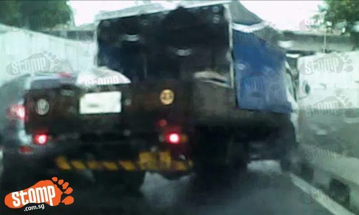 Lorry driver skids and slams into vehicle and wall -- after jamming on ...