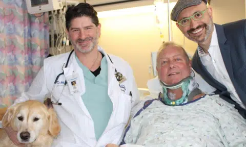 Michigan man falls and breaks his neck -- but pet dog saves his life by keeping him warm for 20 hours