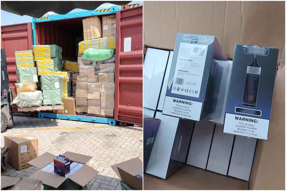 When Customs officers opened the containers on July 30, they found cardboard boxes declared as furniture.