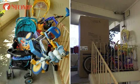 Man's neighbour hoards personal items at common corridor of Blk 73 Toa Payoh Lor 4