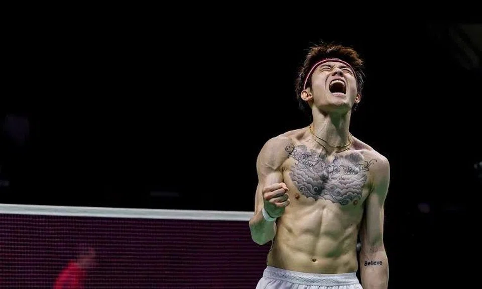 Singapore's Jason Teh letting out a roar after winning his first international title at the Thailand Masters on Feb 2.