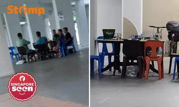 smoking, noise and litter at void deck