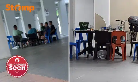 smoking, noise and litter at void deck