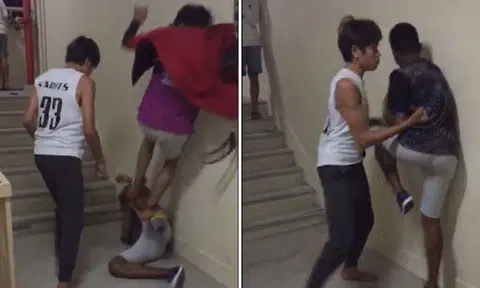 Police investigating shocking video showing young punks raining vicious blows on helpless boy