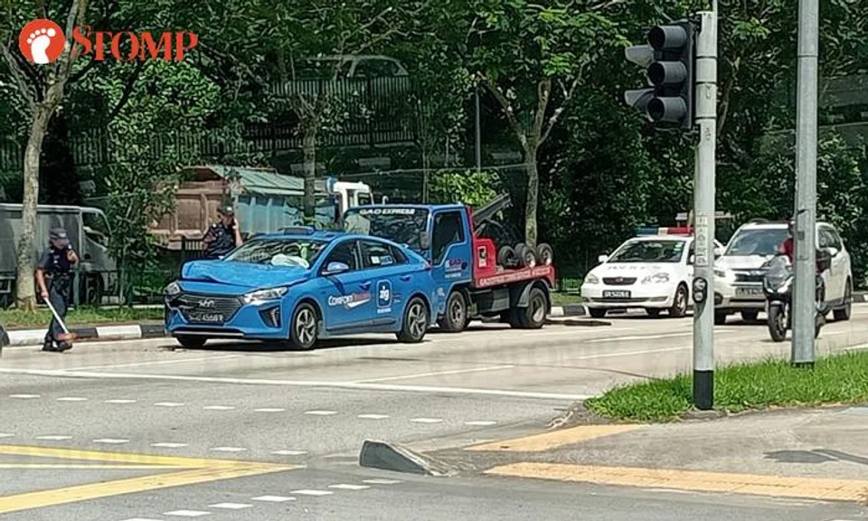 70-year-old cabby taken to hospital, assisting with investigations after Yishun accident with car