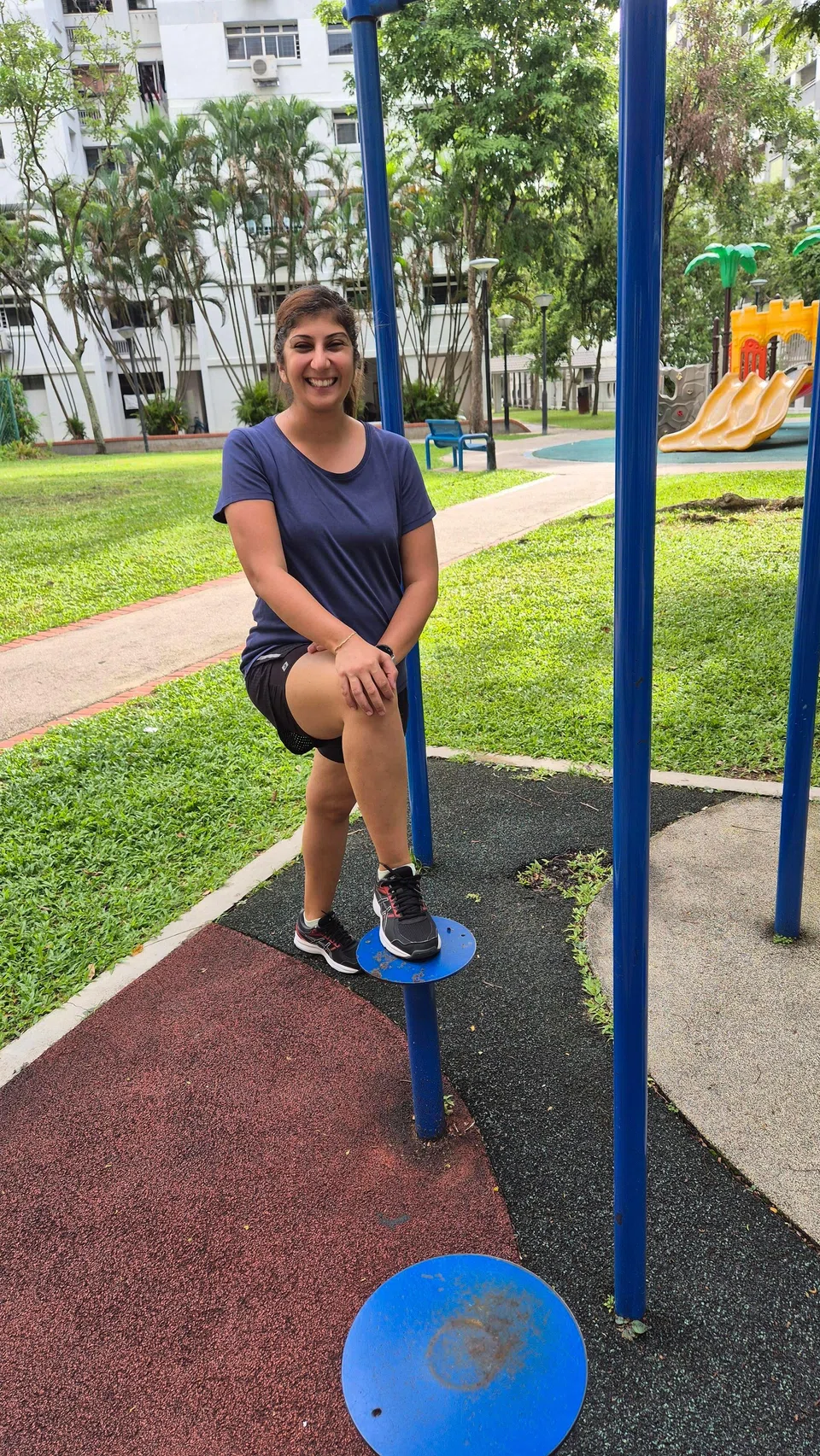 Ms Karuna Khemlani started regular gym classes in preparation for her first Hyrox race in November. 