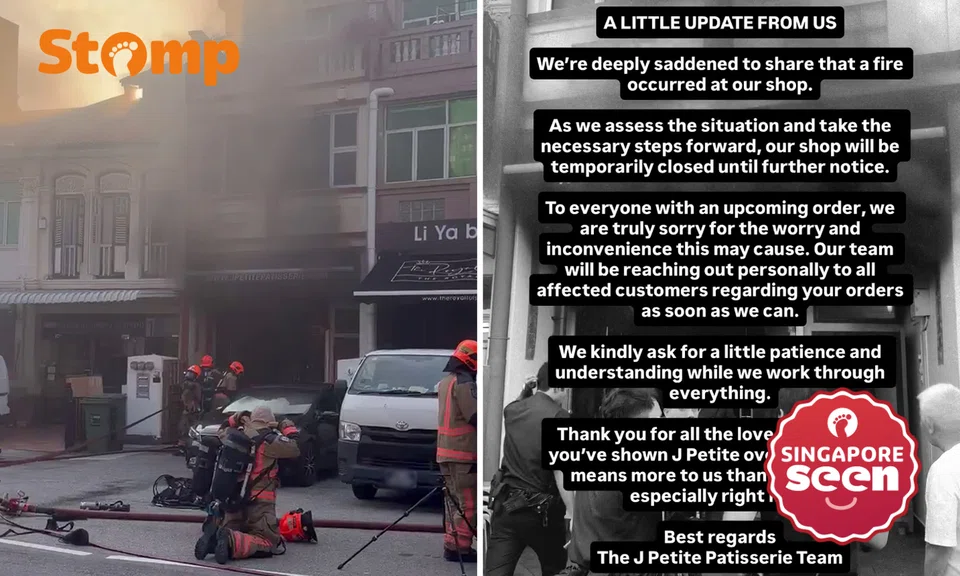 Little India cake shop closes temporarily after fire