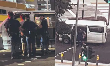 Van driver, 25, arrested for driving under influence after stopping in oncoming lane in Tampines