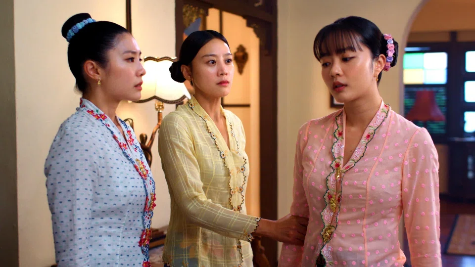 Emerald Hill – The Little Nyonya Story starred (from left) Ferlyn Wong, Tasha Low and Chantalle Ng. PHOTO: MEDIACORP