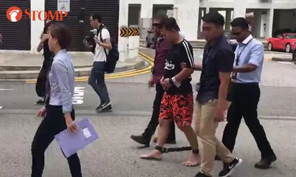 Malaysian man who abetted Chew Eng Han's escape attempt brought back to scene at Marine Parade