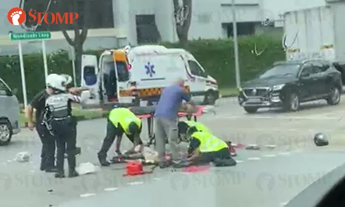 22-year-old motorcyclist taken to hospital after accident with van in ...