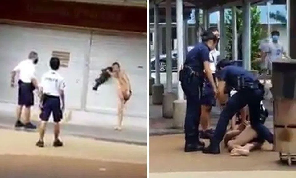 Man arrested for public nuisance after stripping down to underwear in Kallang Bahru