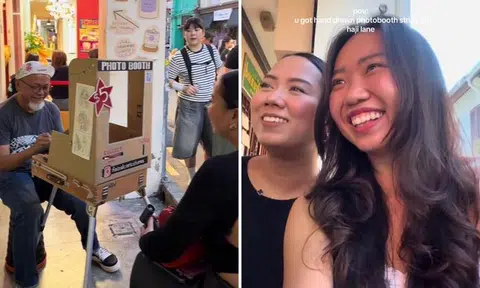 Former newspaper artist with ST and TNP now delights crowds with unique booth at Haji Lane