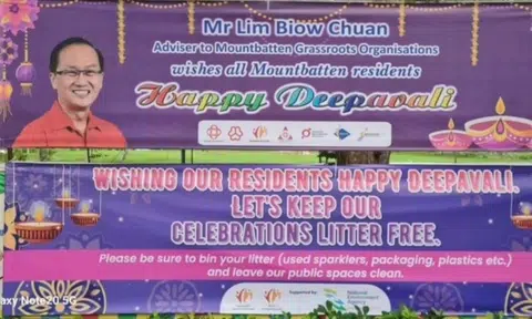 'Unfortunate' that contractor placed Deepavali and anti-littering banners together: Mountbatten MP