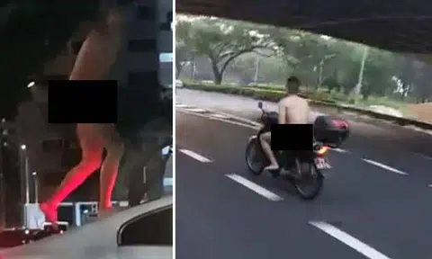 Man who rode motorcycle and walked around public in the nude pleads guilty
