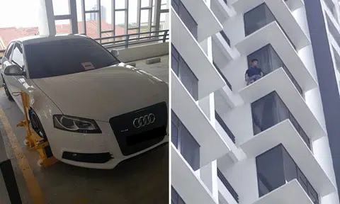 Man who allegedly stole S'pore driver's Audi from JB car wash attempts daring escape