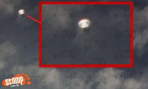 Is that a 'UFO' or just a really pretty ring of light? 