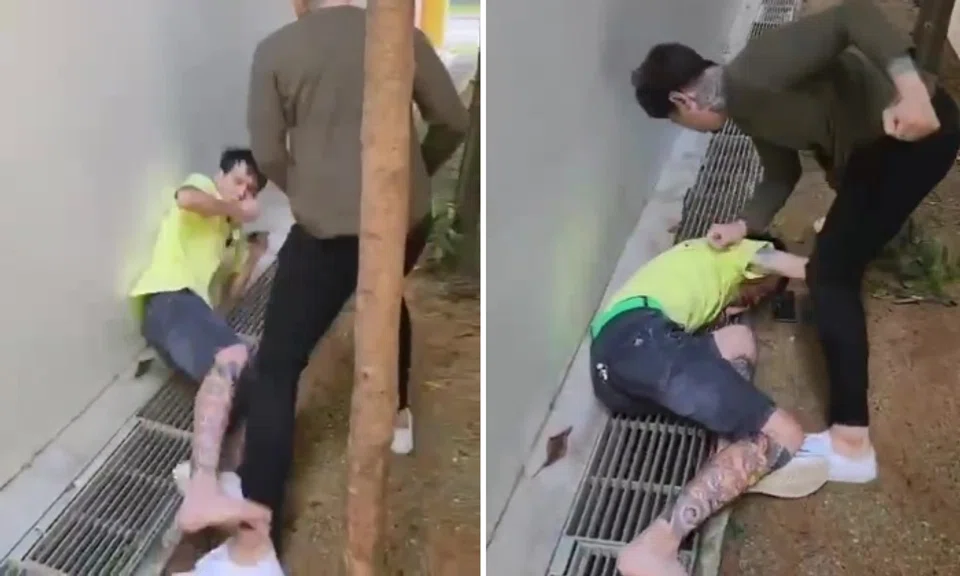 Man arrested after sucker-punching another and beating him up