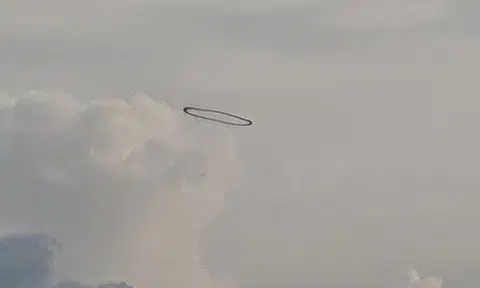 Mysterious black ring appears once again over Sentosa