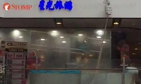 Buffet food sent flying across 3 levels at ChinaTown Point after jet spray malfunctions