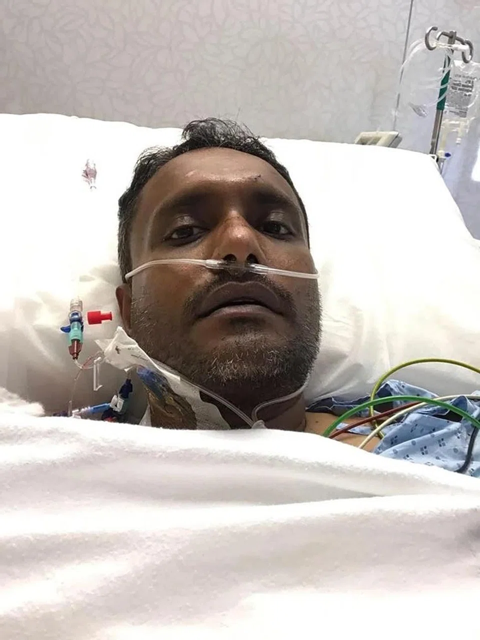 Mr Patrick Pereira was riding his motorcycle home when he was hit by a lorry in 2017.