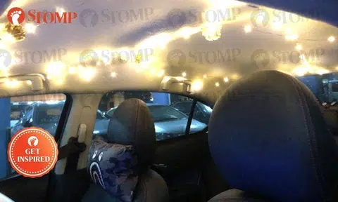 This car that Grab driver spent 2 hours to decorate will light up your life -- literally