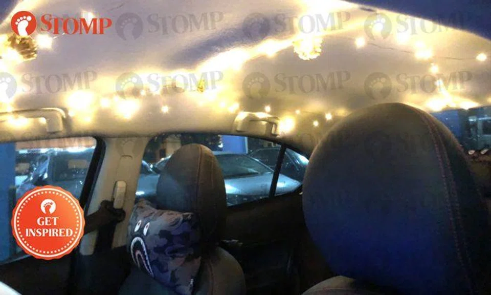 This car that Grab driver spent 2 hours to decorate will light up your life -- literally
