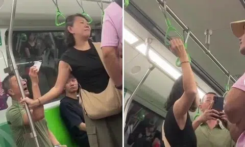 'Senior citizen' argues with commuters over priority seat: 'I'm entitled, are you entitled? You're not'