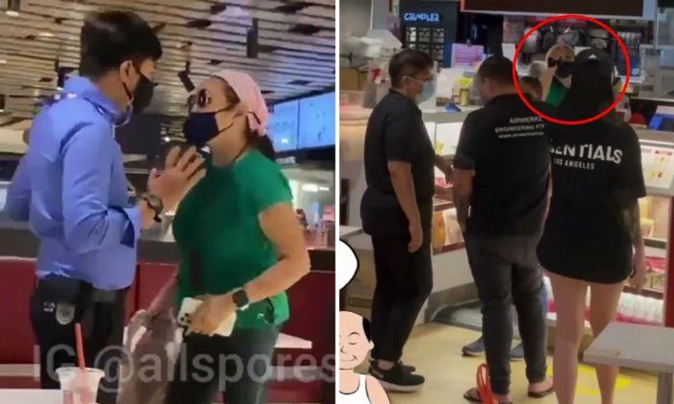 Auntie allegedly throws sand at woman's face, hides behind Ya Kun counter and tries to flee