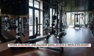 condo by-laws exclude helpers from using facilities