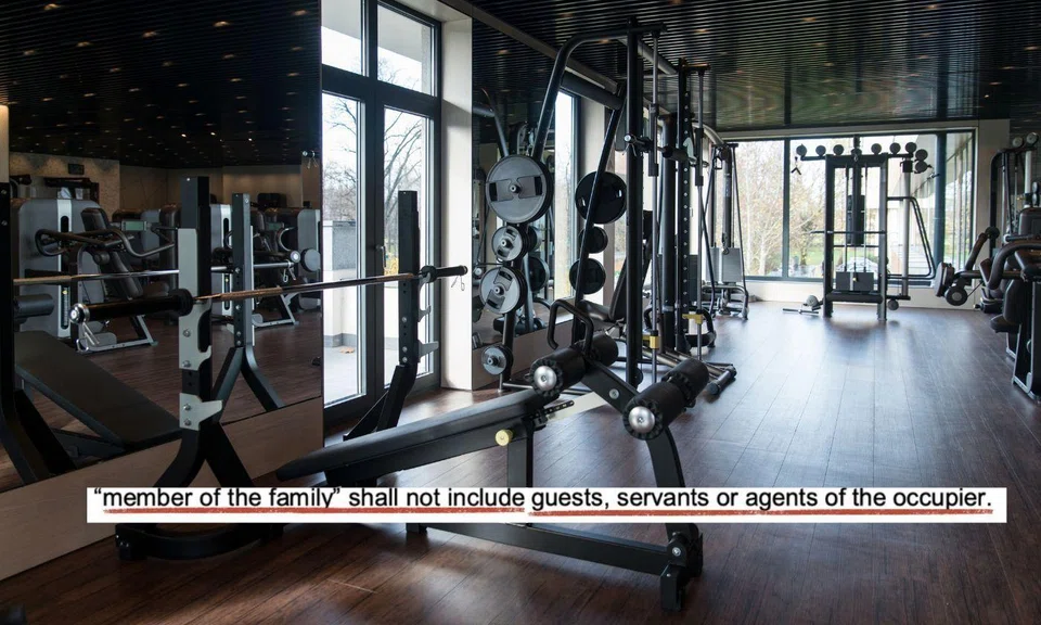 condo by-laws exclude helpers from using facilities