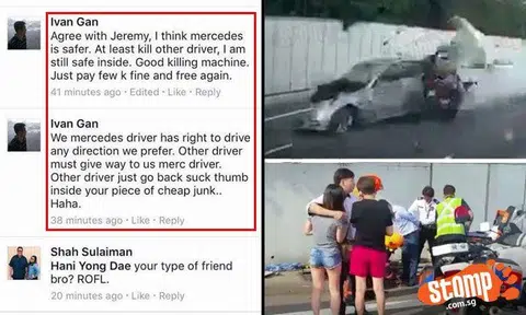 Fatal AYE accident: Netizen says Mercedes is 'good killing machine' and that driver had right to go against traffic