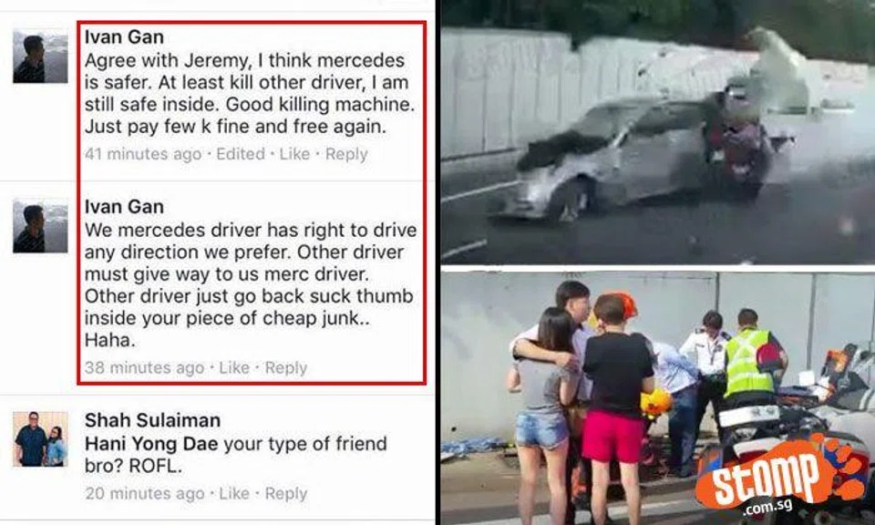 Fatal AYE accident: Netizen says Mercedes is 'good killing machine' and that driver had right to go against traffic