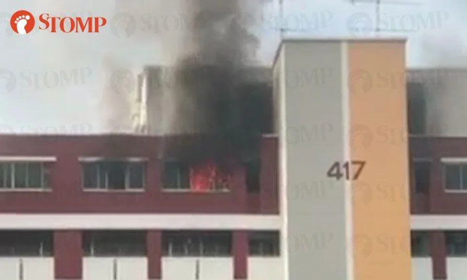 Fire breaks out in living room of Hougang flat