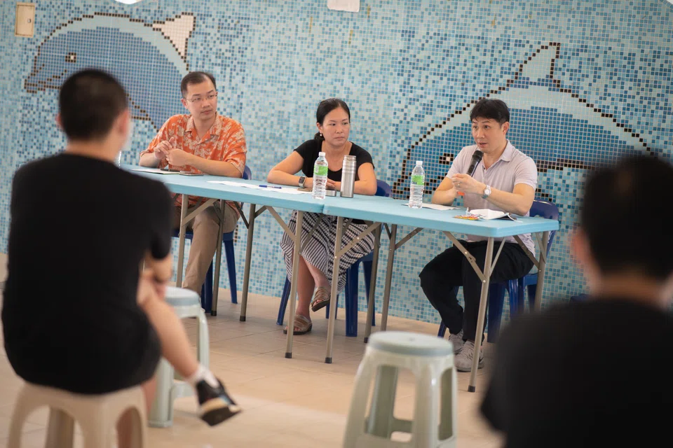 (From left) Sengkang GRC MPs Louis Chua, He Ting Ru and Jamus Lim were part of a Workers' Party team which won the constituency with 52.12 per cent of the vote at the 2020 election.