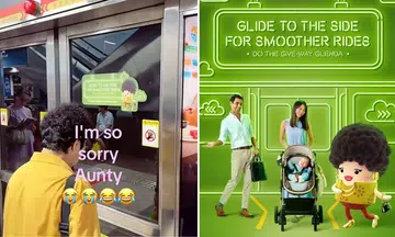 real life give-way glenda mrt station