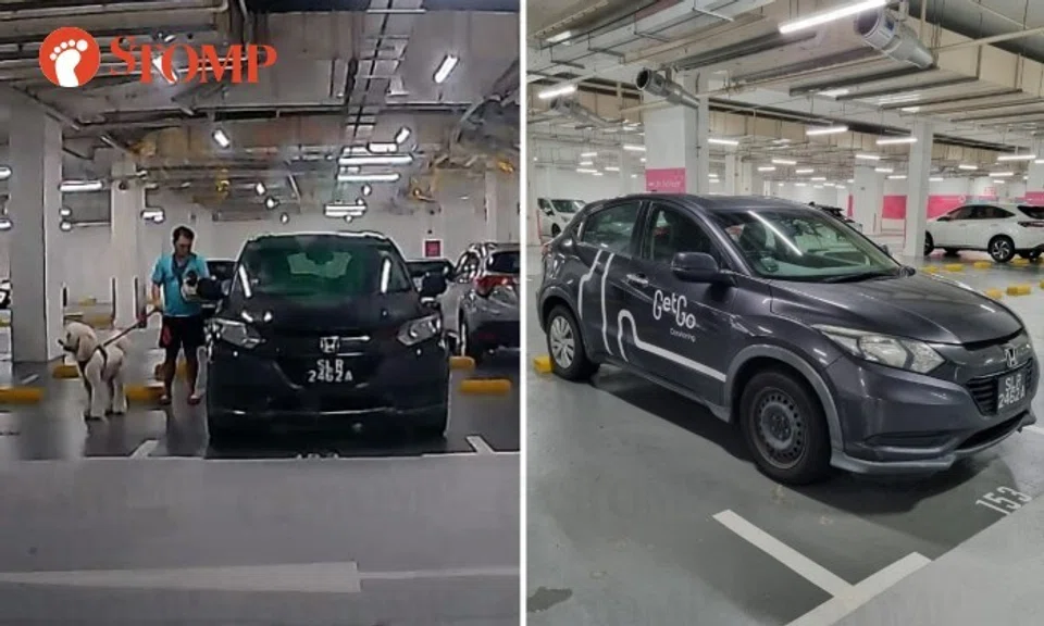 A Stomper shared a video of the "very selfish" driver getting out of the parked Honda Vezel before opening the door for the animal in the back seat.