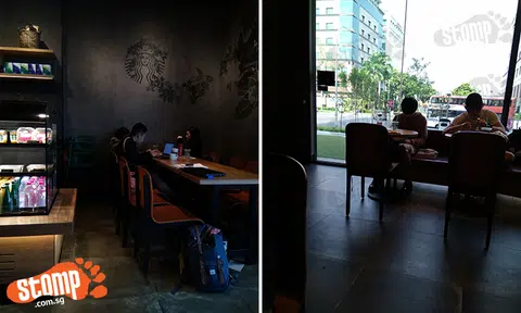 Students hog tables for hours at Tampines Hub Starbucks