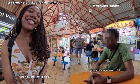 15 year old asks for tourist’s number at maxwell food centre