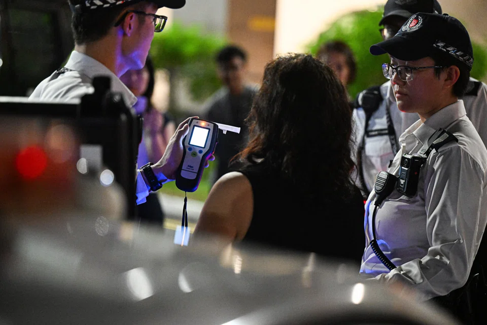 A 48-year-old woman was arrested after she failed an HBEA test.