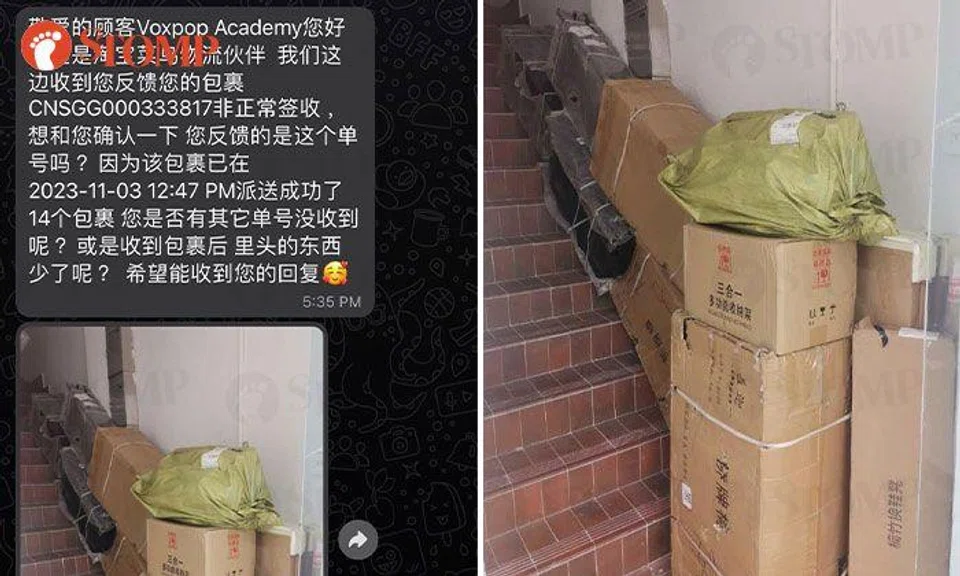 Woman takes 3 hours to carry Taobao furniture after delivery man refuses to send them to her doorstep