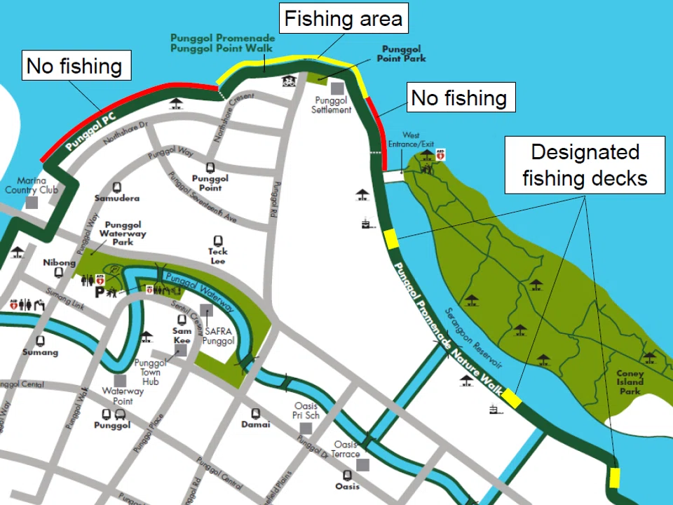 punggol fishing areas