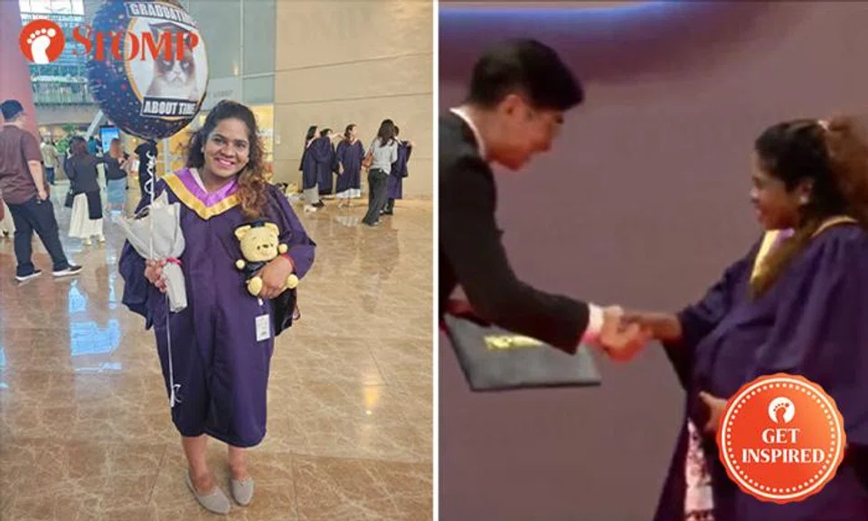 Despite her pregnancy, one woman was determined to overcome all the challenges and graduate. 
